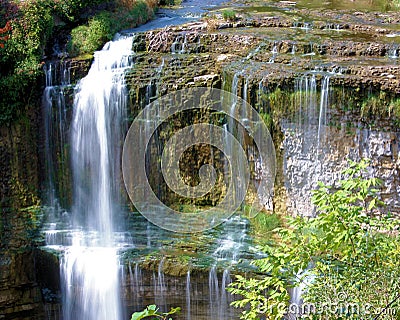 Websterâ€™s Falls â€“ Niagara Escarpment Stock Photo